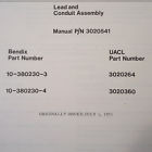 10-380230-3 10-380230-4 Bendix Lead Conduit Assembly Overhaul Parts Manual