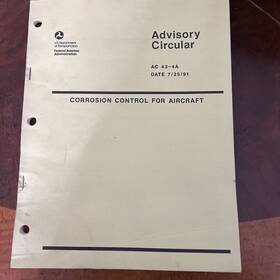 Ac43-4a Advisory Circular Install Manual Corrosion Control For Aircraft Ac 43 4a