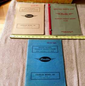 6a8-215-b8f Aircooled Motors Inc. Franklin Aircraft Engine Service Manual Vintage Outdated 3 Lot