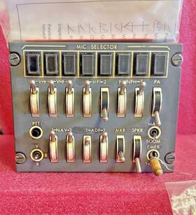 Avtech 5141-1-25 Audio Control Panel As Removed Bin29