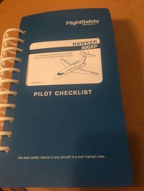 800-86e Beechcraft Flightsafety Hawker 800xp With Collins Efis 86e Pilot Checklist