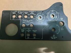 Beechcraft King 101-320240-7 Lighted Overlay Instrument Panel 200