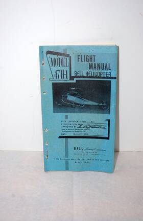 47h-1 Bell Original Helicopter Model Flight Manual - March 21 1955