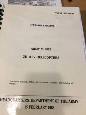 Bell Uh-1h Uh-1v And Helicopter Operators Manual