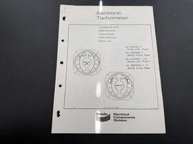 Bendix 10-374091-1 Electronic Tachometer Install Maintenance And Service Parts List Manual
