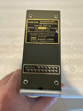 066-1006-00 Bendix King Kgm-690 Glideslope Reciever Good P/n