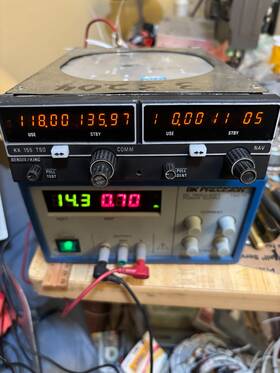 Bendix King 069-1024-03 Kx-155 Tso 14 Volt With Gs Receiver 720ch And Tray