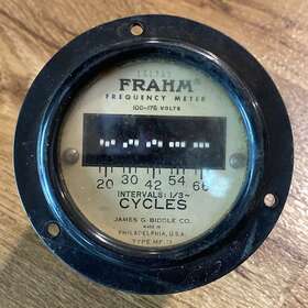 100-175v Biddle Frahm Mf-11 Frequency Meter 1/3 Cycles