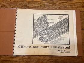 Ch-47a Boeing Vtg Vertol Chinook Structure Illustrated Book Manual 1962-1963