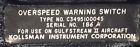 1159scf208-1 C3495100045 Kollsman Idc Overspeed Warning Switch Overhauled
