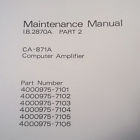 Ca-871a Bendix Computer Maintenance Manual