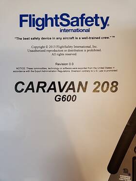 Caravan 208-g600 Flightsafety 208 G600 Instrument Panel Poster