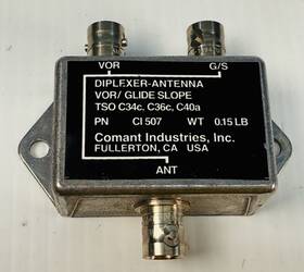 Comant Industries Ci-507 Ci507 Vor Glideslope Diplexer Antenna Splitter Tso-c34c C36c C40a