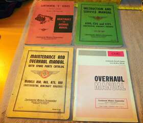 Continental E-165 E-185 Service And Overhaul Manual Aircraft Engines A100 C115