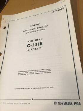 C-131e Convair C-131 Samaritan Weight Balance Loading Handbook