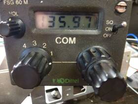 Dittel Fsg60m Fsg-60-m Vhf Transceiver Com With Complete Harness