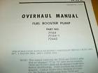 72443 Fuel Booster Pump 71154 Service Manu