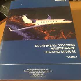 G5090-g550 Gulfstream G500 And G550 Maintenance Training Manuals A 2 Vol. Set