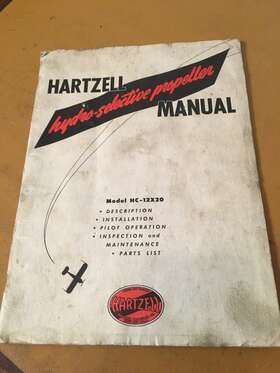 Hc-12x20 Hartzell Propeller Service Parts Manual