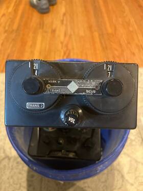 Narco Cn50k Vintage Mark V Aircraft Trans-receiver Nav/com Radio
