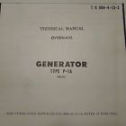 P-1a Generator Overhaul Manual Nasco