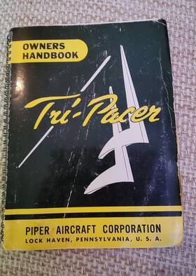 Pa-22-160 Piper 1959 Tri-pacer Owners Handbook Manual Book Vintage