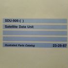 Sdu-906 Parts Manual Collins