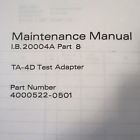 Ta-4d Bendix Test-set Maintenance Manual