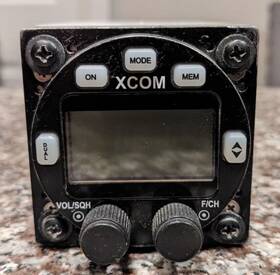 760-001 Xcom 760 Vhf Com Radio Like Microair M-760 Includes Original Connector
