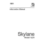 New Cessna 182R Skylane 1984 Pilot's Information Manual (D1254-13). Fixed Price $144.00.