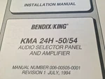 King KMA-24H-50/54 Audio Panel Install Manual. Fixed Price $98.93.
