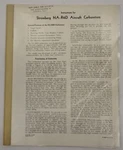 Stromberg NA-R6D Aircraft Carburetors Instructions Manual-copy. Fixed Price $13.80.