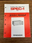 Original Pioneer SPEC-1 Pre-amplifier Service Manual/kcu Schematic. Fixed Price $250.00.