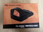 Primary Arms Classic Series Mini Reflex Sight Moa Red Dot 1X Picatinny 810034. Fixed Price $120.00.