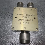 Mini Circuits 15542 ZAPD-4-13 Power Splitter. Fixed Price $25.00.