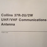 Collins 37R-2U/2W Antenna Install Manual. Fixed Price $49.37.