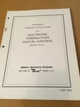 Bendix ET-A2 Electronic Temperature Datum Control Overhaul Manual. Fixed Price $85.70.