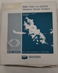 Bendix RDR-1100/IN-2027A Weather Radar System Maintenance Manual-original. Fixed Price $34.50.