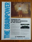 10/1988 Pub Thomson Csf Airbus A320 Airliner Cockpit Crt Displays Original Ad. Fixed Price $11.74.