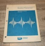 Bendix RT-221 Communication Receiver Transmitter Maintenance Manual 1972. Fixed Price $50.00.