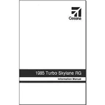 New Cessna TR182 Skylane Rg 1985 Pilot's Information Manual (D1278-13). Fixed Price $188.00.
