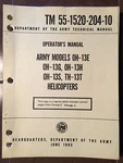 Bell Sioux OH-13E, OH-13G, OH-13H, OH-13S & TH-13T Operator's Manual. Fixed Price $123.48.