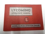 Used Lycoming Operator's Manual Model O-290-D2 Aviation Engine First Edition. Fixed Price $75.00.