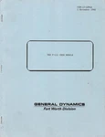 F-111A Ejectable Crew Module Book Air Force Manual 1966 Flight -cd. Fixed Price $29.99.