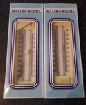 Maxima-minima Thermometer Indoor Outdoor Celsius 2-PACK Nib Free Shipping. Fixed Price $17.00.