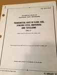 Norden Transmitter, Fuel Flow J-7 Parts Manual. Fixed Price $97.36.