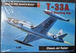 Hobbycraft 1:48 Lockheed T-33A T-bird Shooting Star Open Box, Nos HC1595. Fixed Price $21.99.