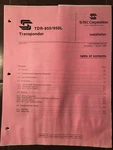 S-tec & TDR-950L Transponder Install Manual. Fixed Price $85.93.