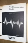 Honeywell Bendix King RT-241 Vhf Comm System Installation Manual IB2241. Fixed Price $250.00.