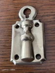 Vintage Brass Key Hole Escutcheon Plate Bell Swing Cover- 3-1/2" By 1-3/4". Fixed Price $16.00.